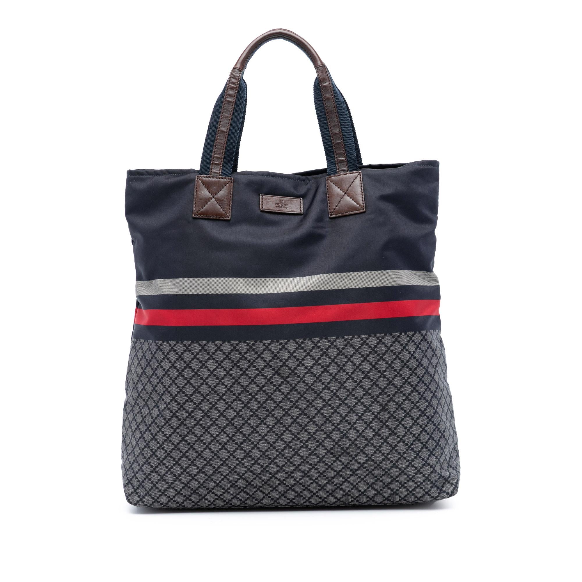 Gucci Diamante Web Nylon Tote