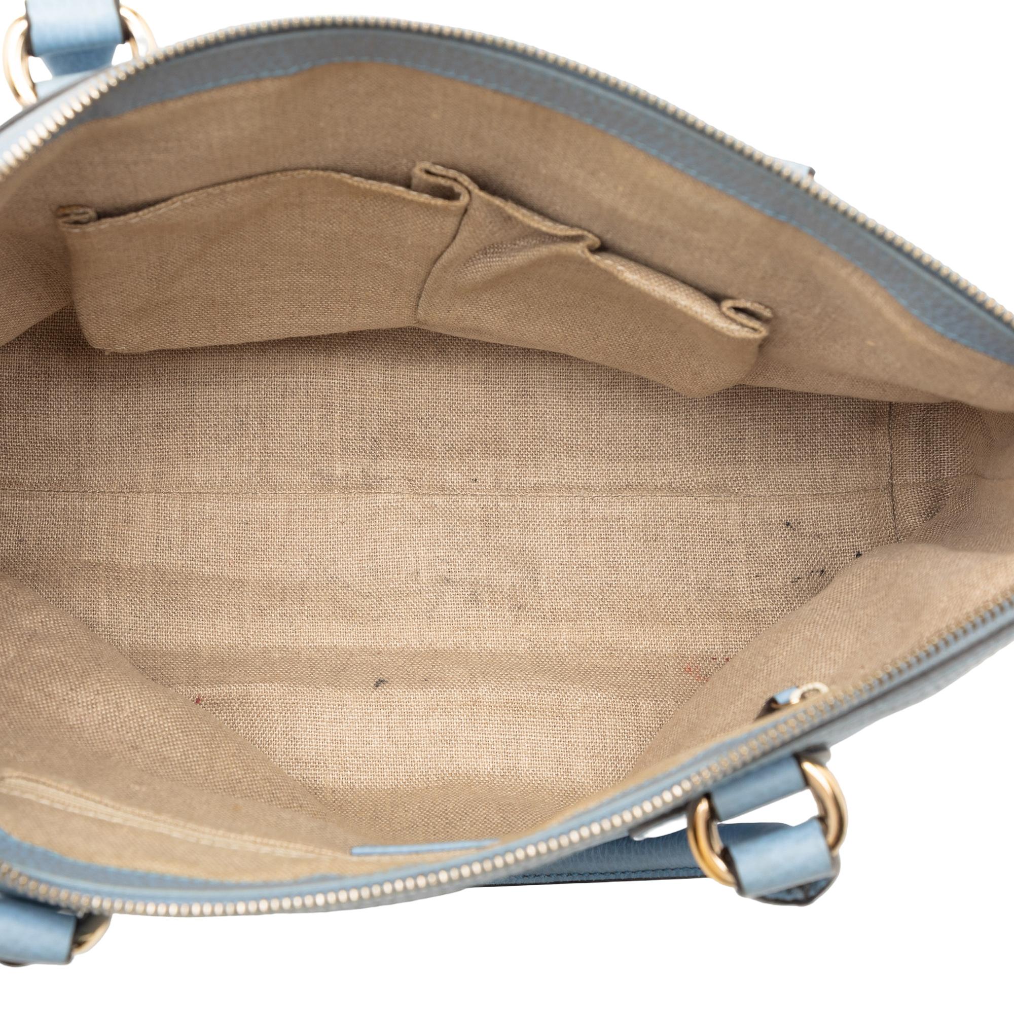 Gucci Dollar Calfskin GG Charm Satchel