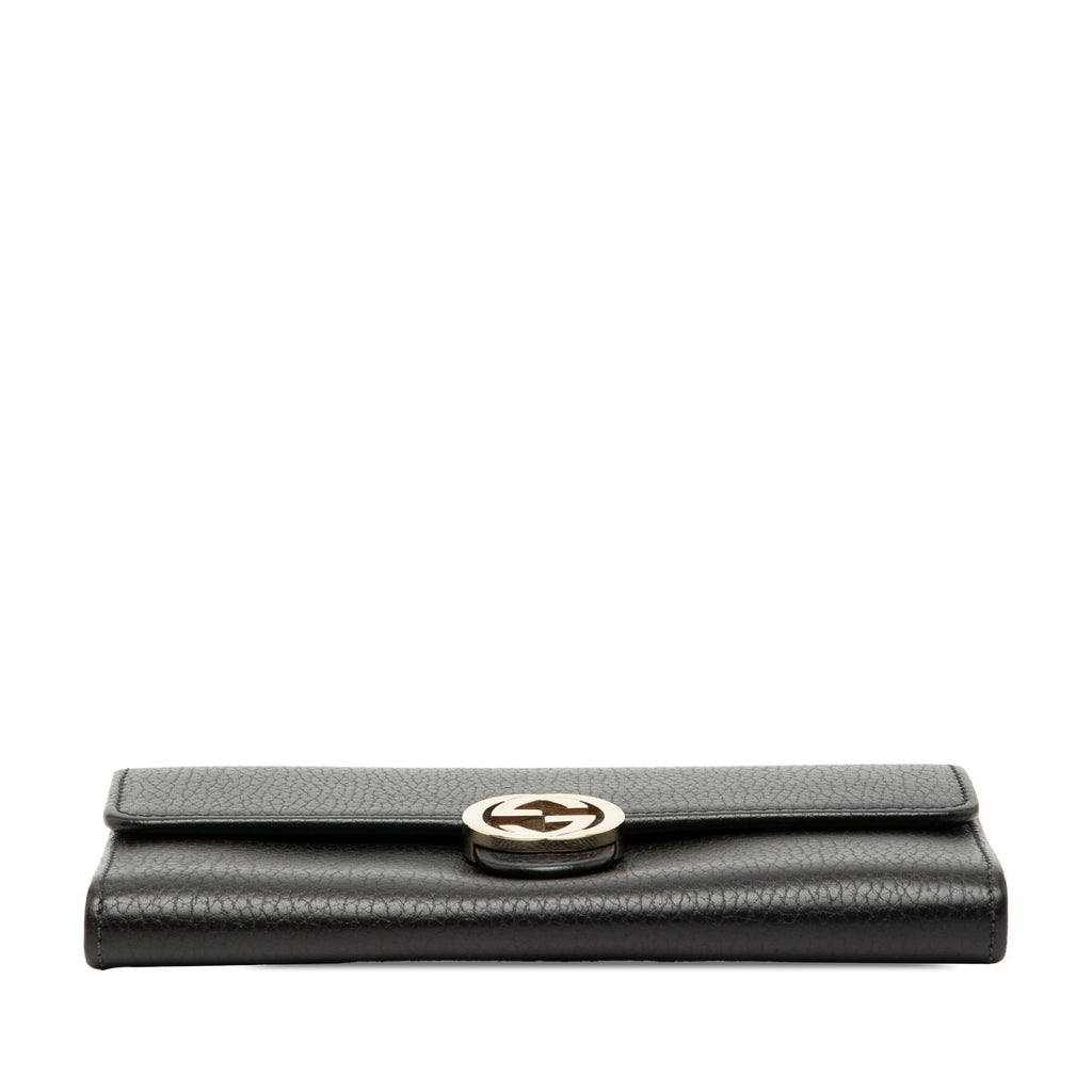 Gucci Dollar Calfskin Interlocking G Continental Wallet