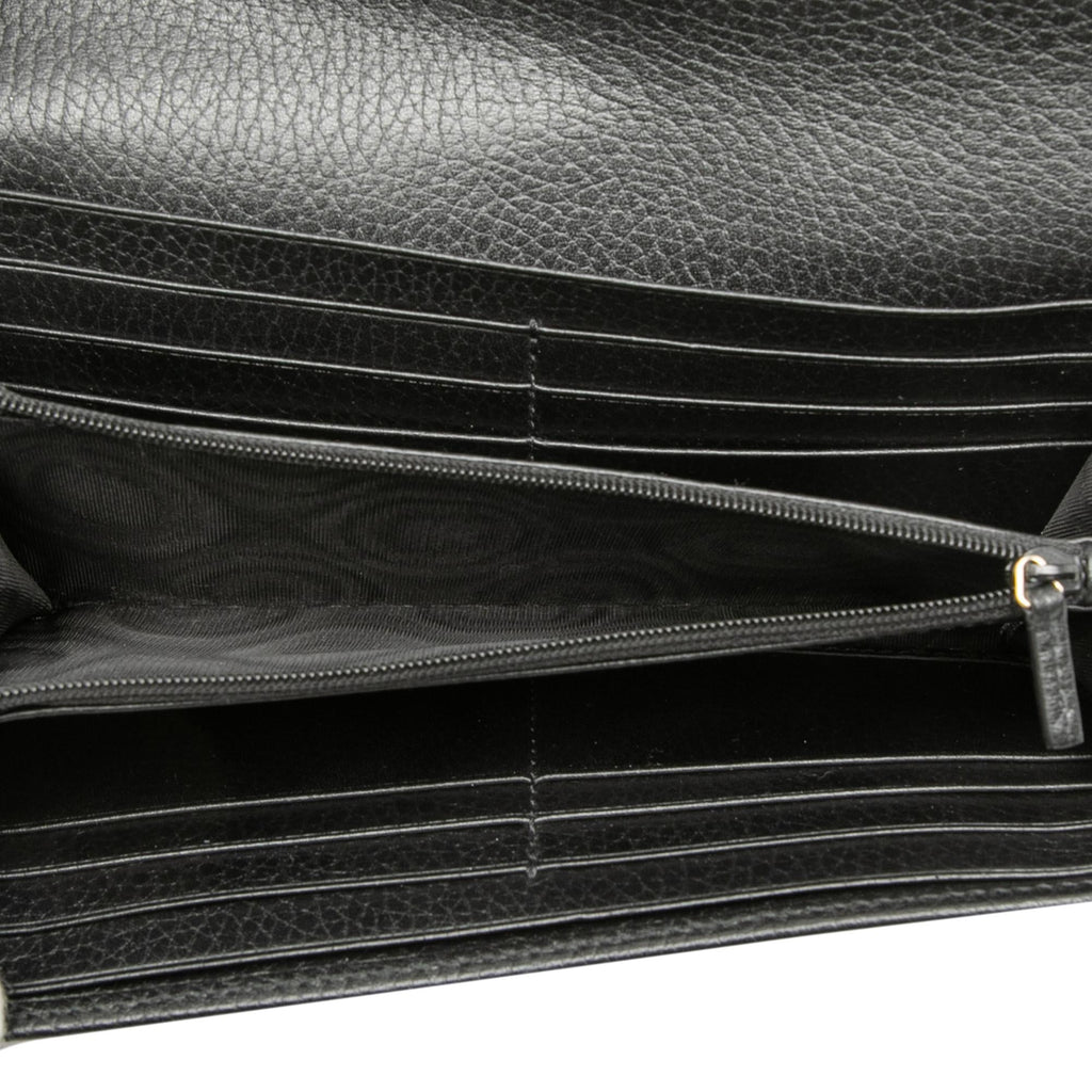 Gucci Dollar Calfskin Interlocking G Continental Wallet