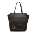 Gucci Dollar Calfskin Interlocking G Tote