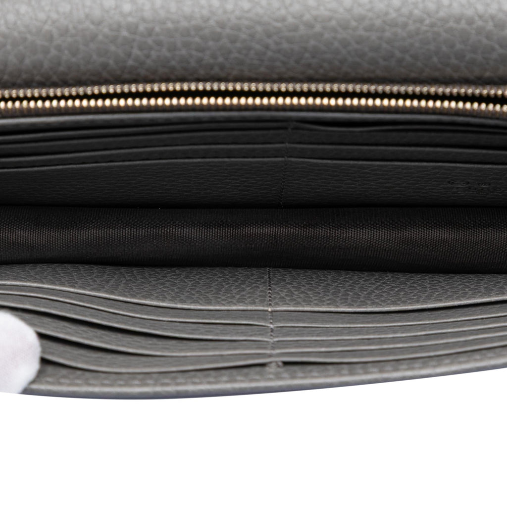 Gucci Dollar Calfskin Interlocking G Wallet on Chain