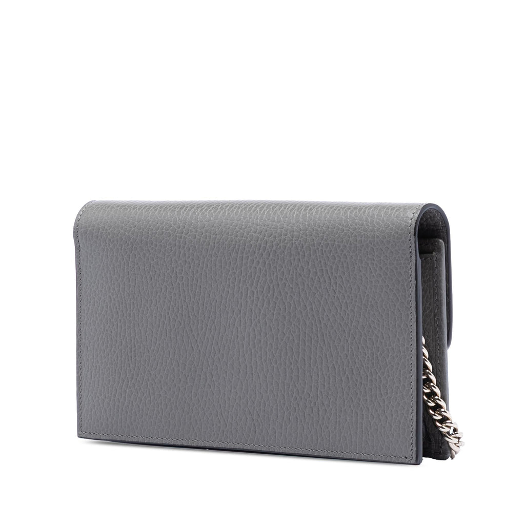 Gucci Dollar Calfskin Interlocking G Wallet on Chain