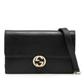 Gucci Dollar Calfskin Interlocking G Wallet on Chain