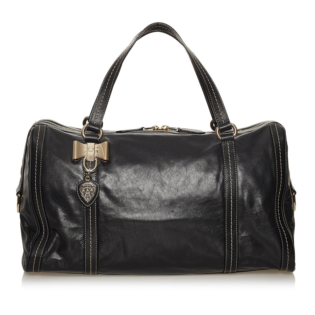 Gucci Duchessa Leather Boston Bag (SHG-29188)