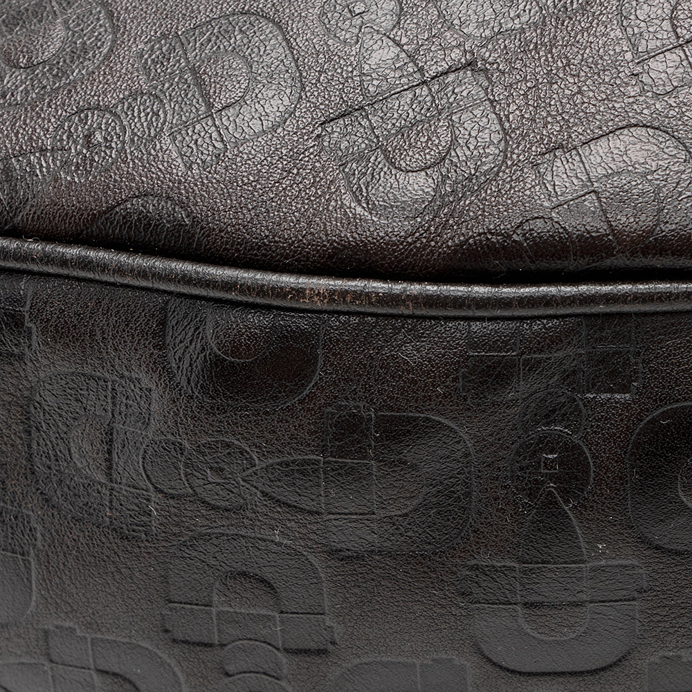 Gucci Embossed Leather Horsebit Large Hobo - FINAL SALE (SHF-19047)