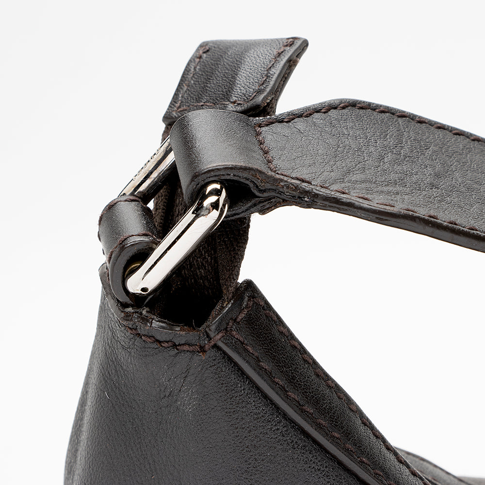 Gucci Embossed Leather Horsebit Large Hobo - FINAL SALE (SHF-19047)