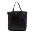 Gucci Embossed Studded Leather Horsebit Tote