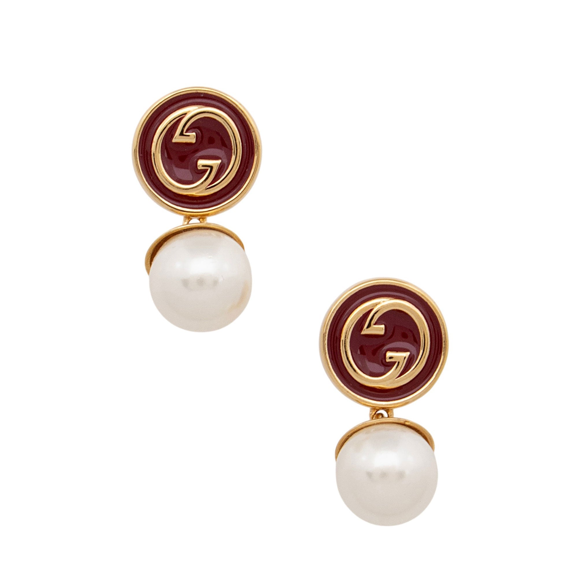 Gucci Faux Pearl Blondie Earrings