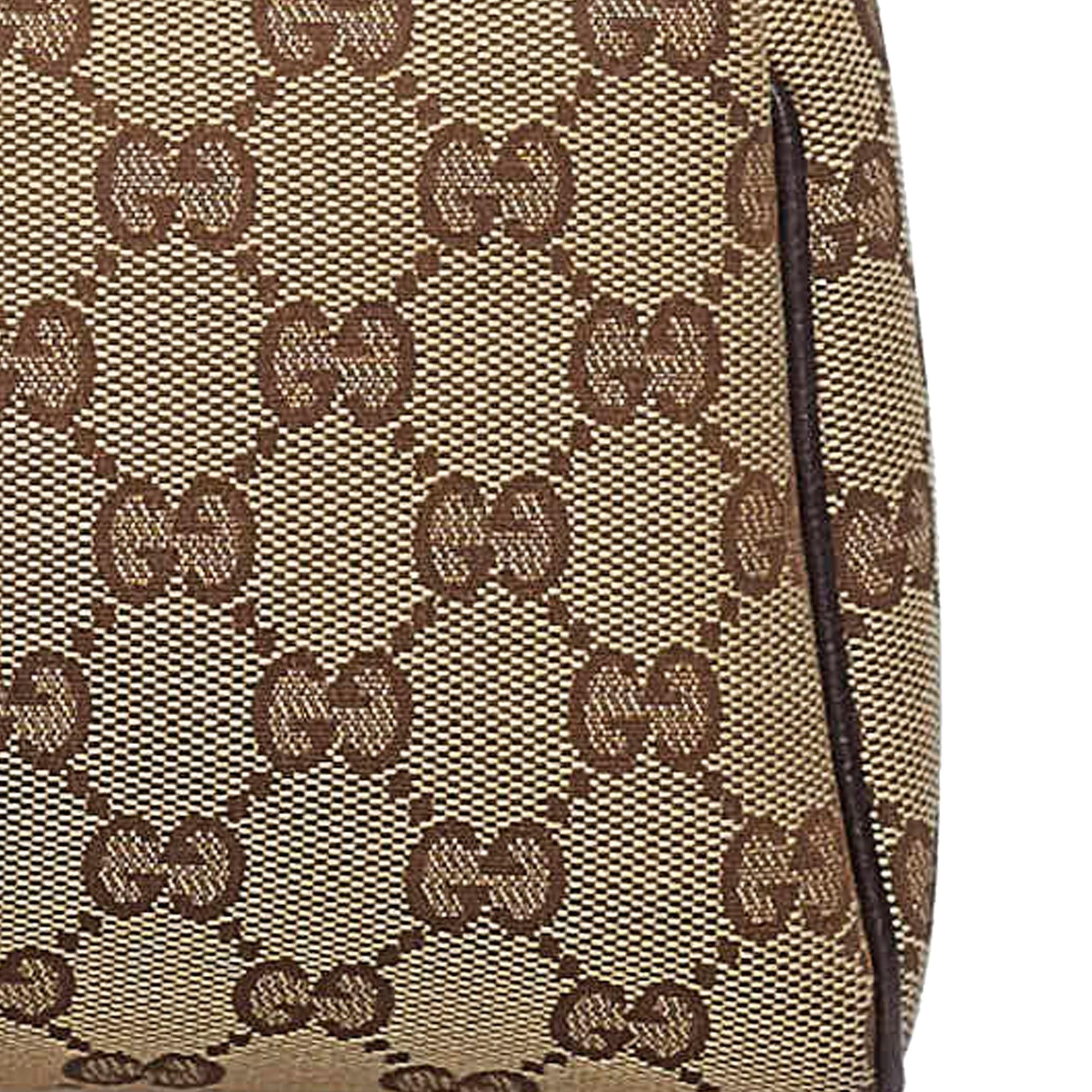 Gucci GG Abbey D-Ring Canvas Baguette (SHG-29572)
