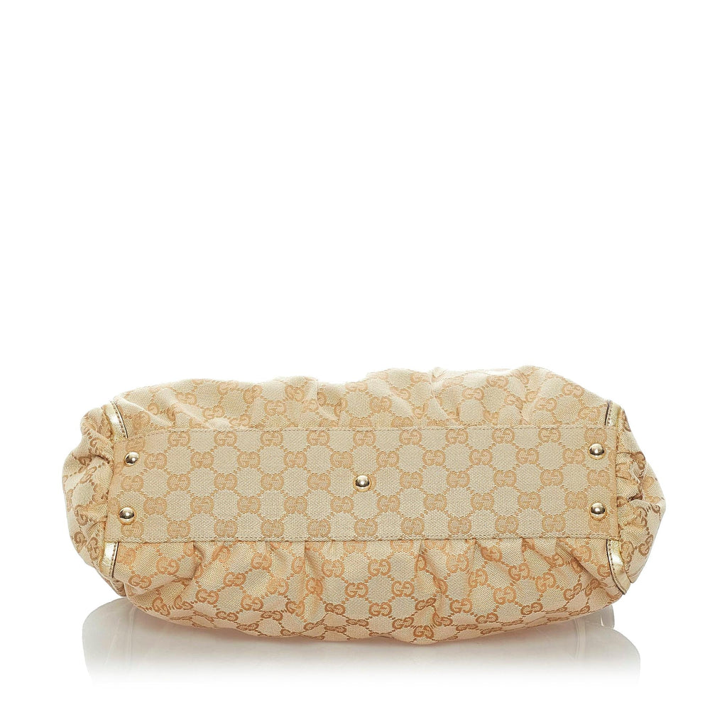 Gucci GG Abbey D-Ring Canvas Shoulder Bag (SHG-32900)