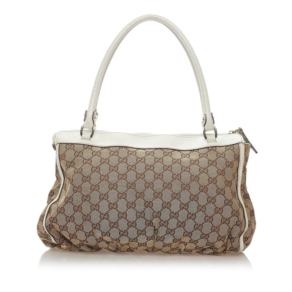Gucci GG Abbey D-Ring Canvas Shoulder Bag (SHG-37228)