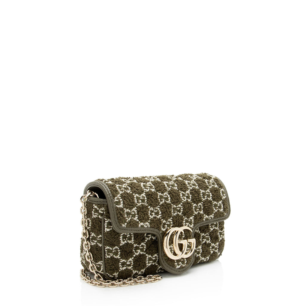 Gucci GG Boucle Tweed GG Marmont Mini Flap Bag