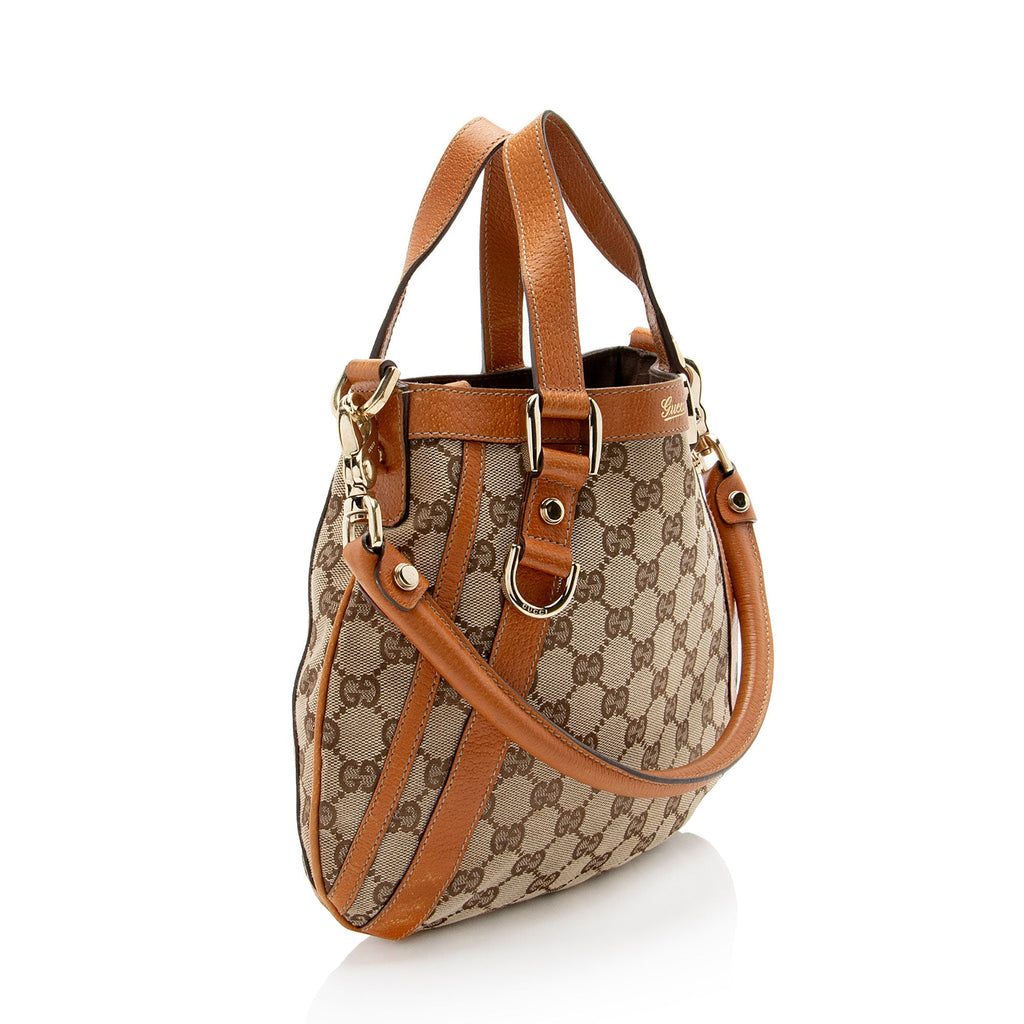 Gucci GG Canvas Abbey Convertible Small Tote