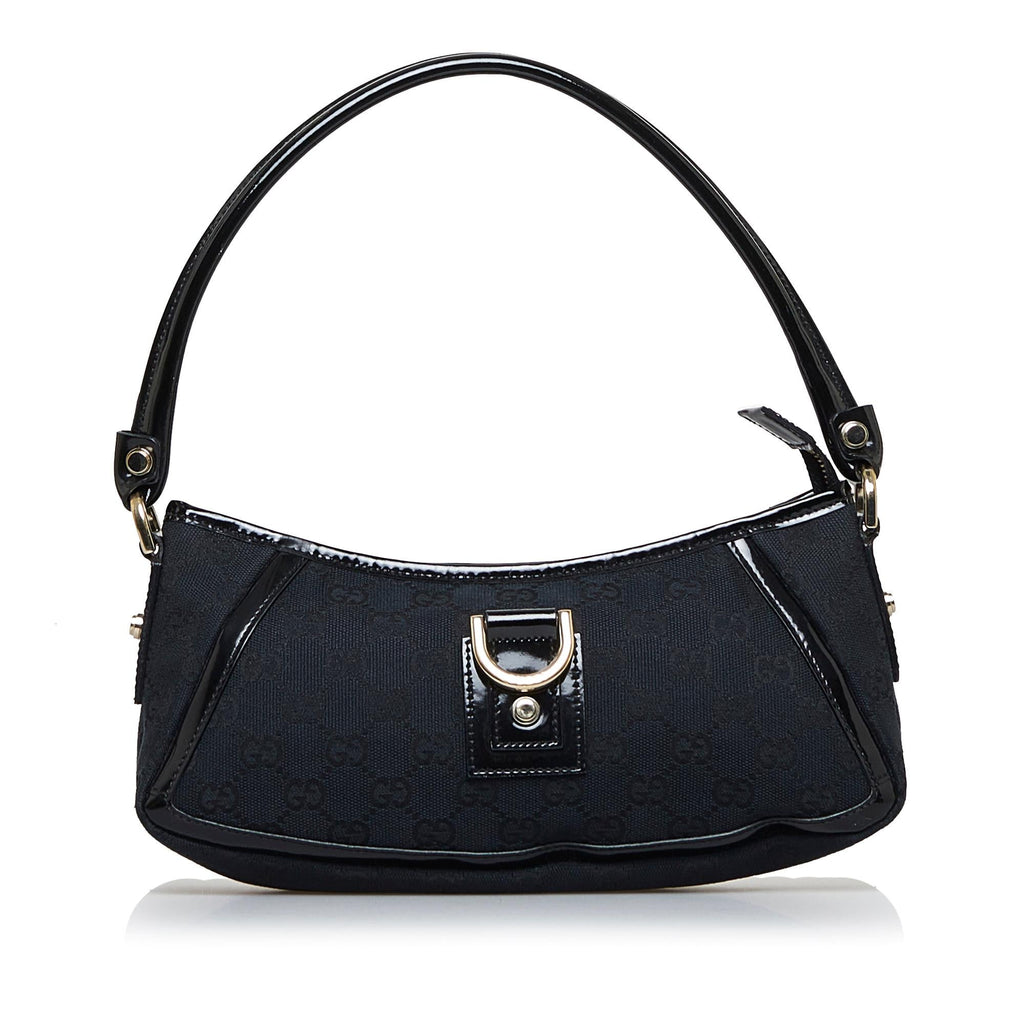 Gucci GG Canvas Abbey D-Ring Baguette (SHG-WSFJfB)