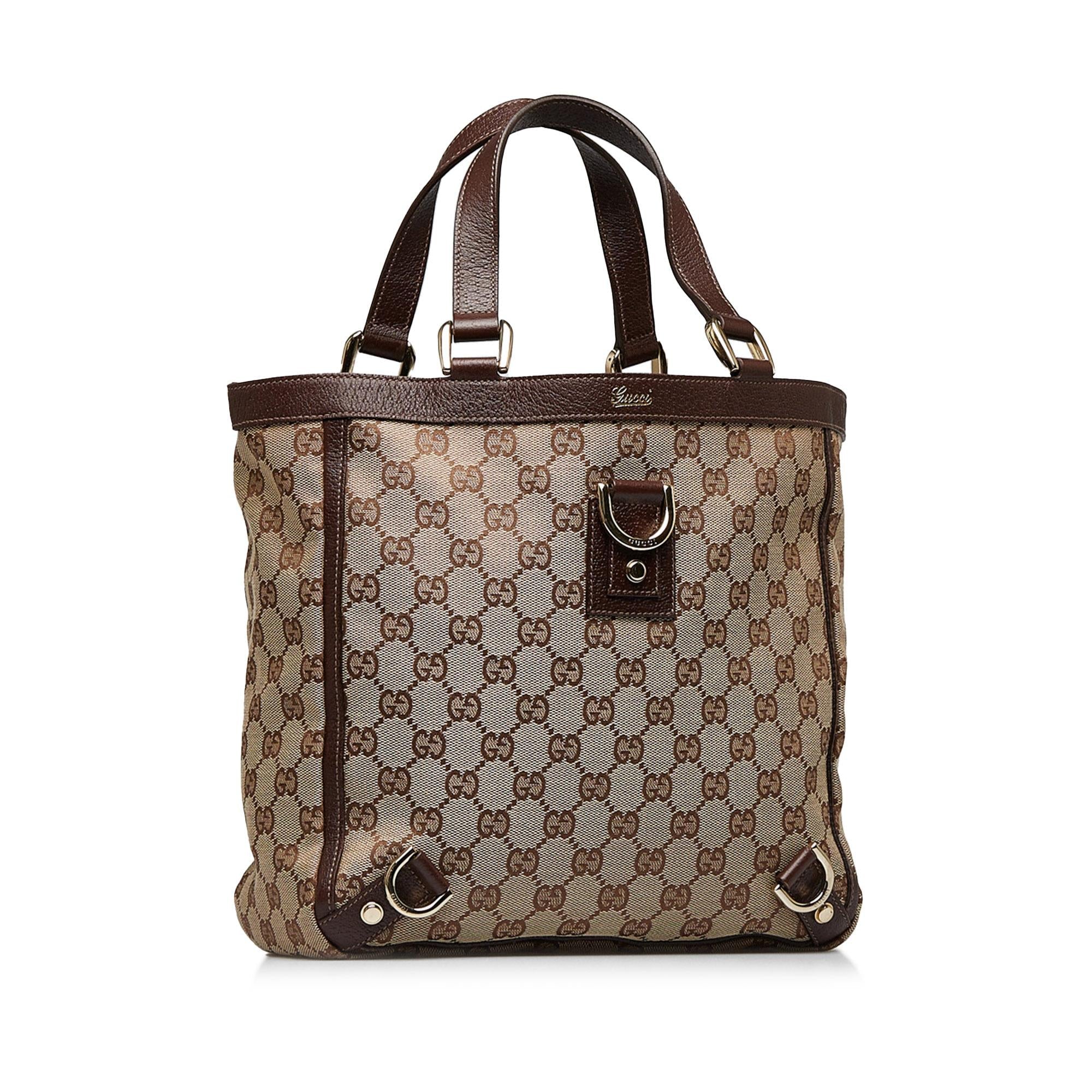 Gucci GG Canvas Abbey D-Ring Handbag (SHG-hwJTJJ)