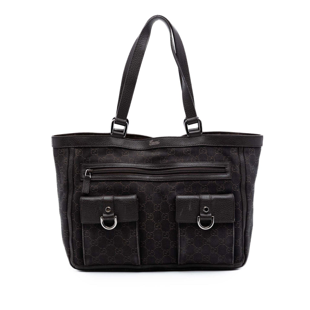 Gucci GG Canvas Abbey D Ring Pocket Tote