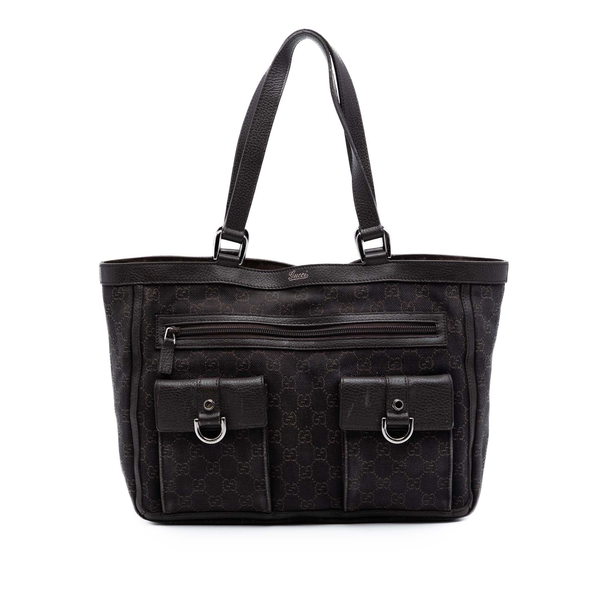 Gucci GG Canvas Abbey D Ring Pocket Tote