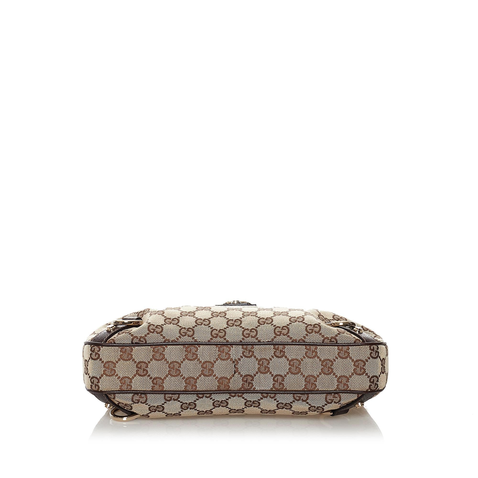 Gucci GG Canvas Abbey D-Ring Shoulder Bag (SHG-32514)