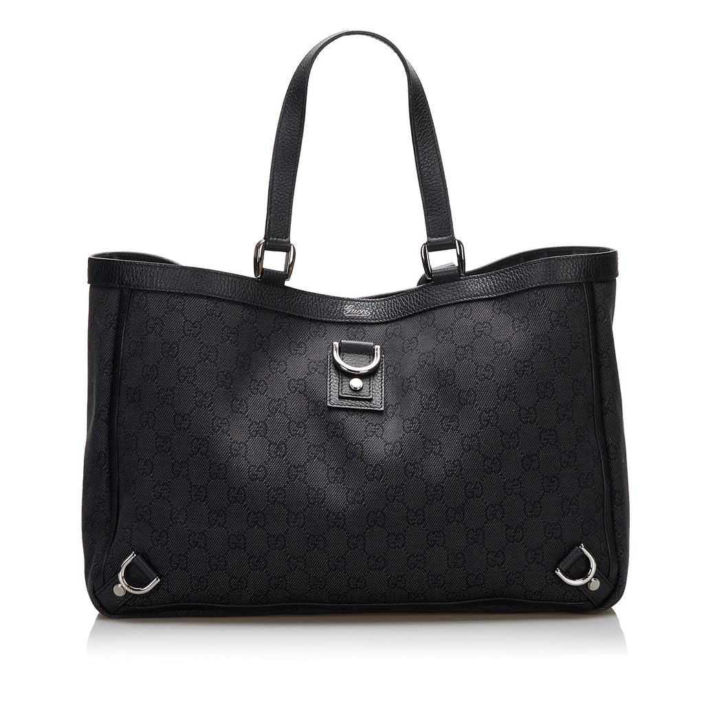 Gucci GG Canvas Abbey D-Ring Tote Bag (SHG-L70aPG)