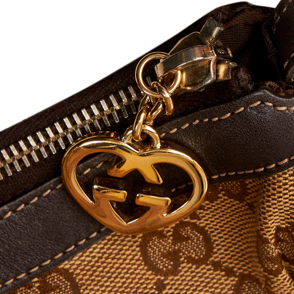 Gucci GG Canvas Baguette (SHG-34048)