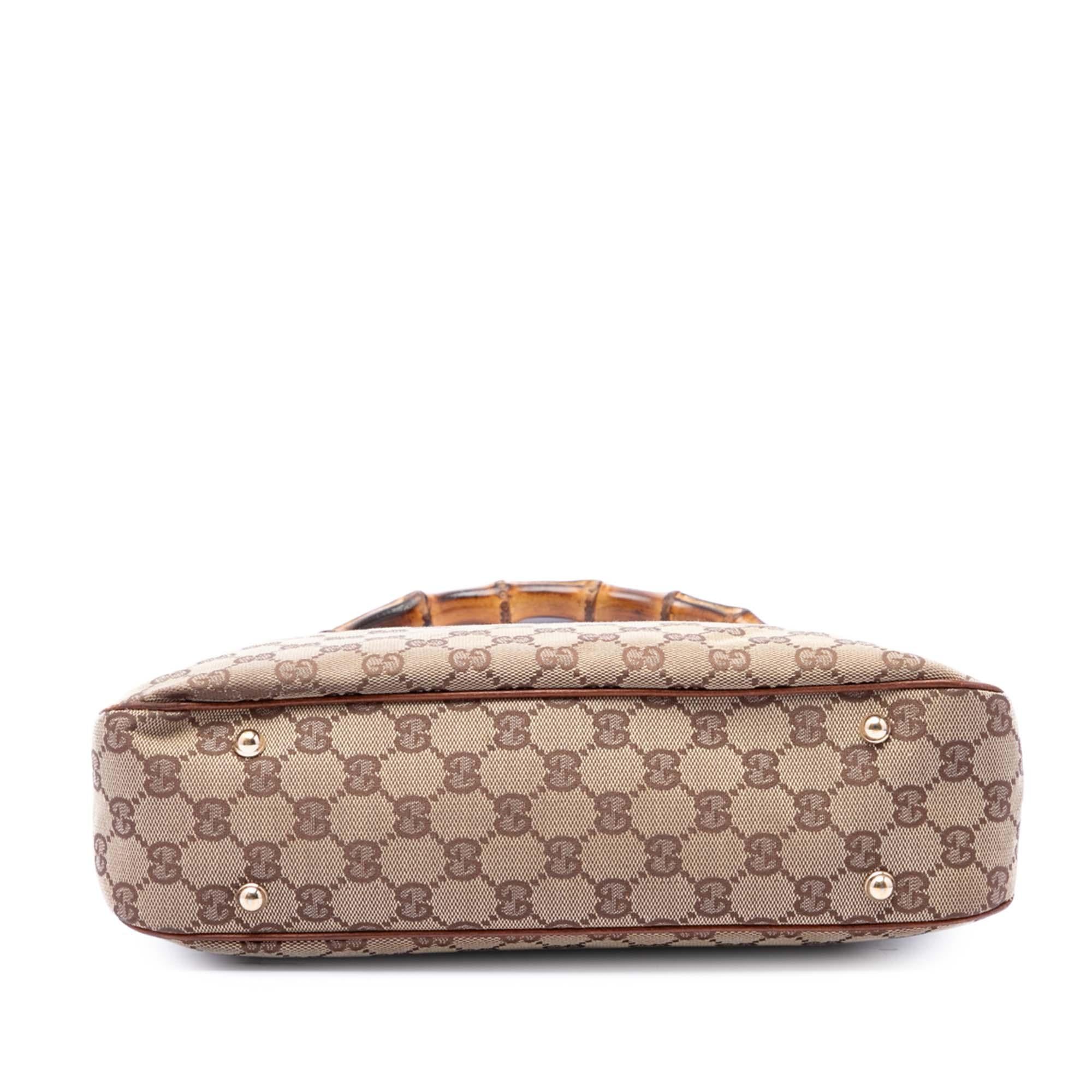 Gucci GG Canvas Bamboo Anita Handbag