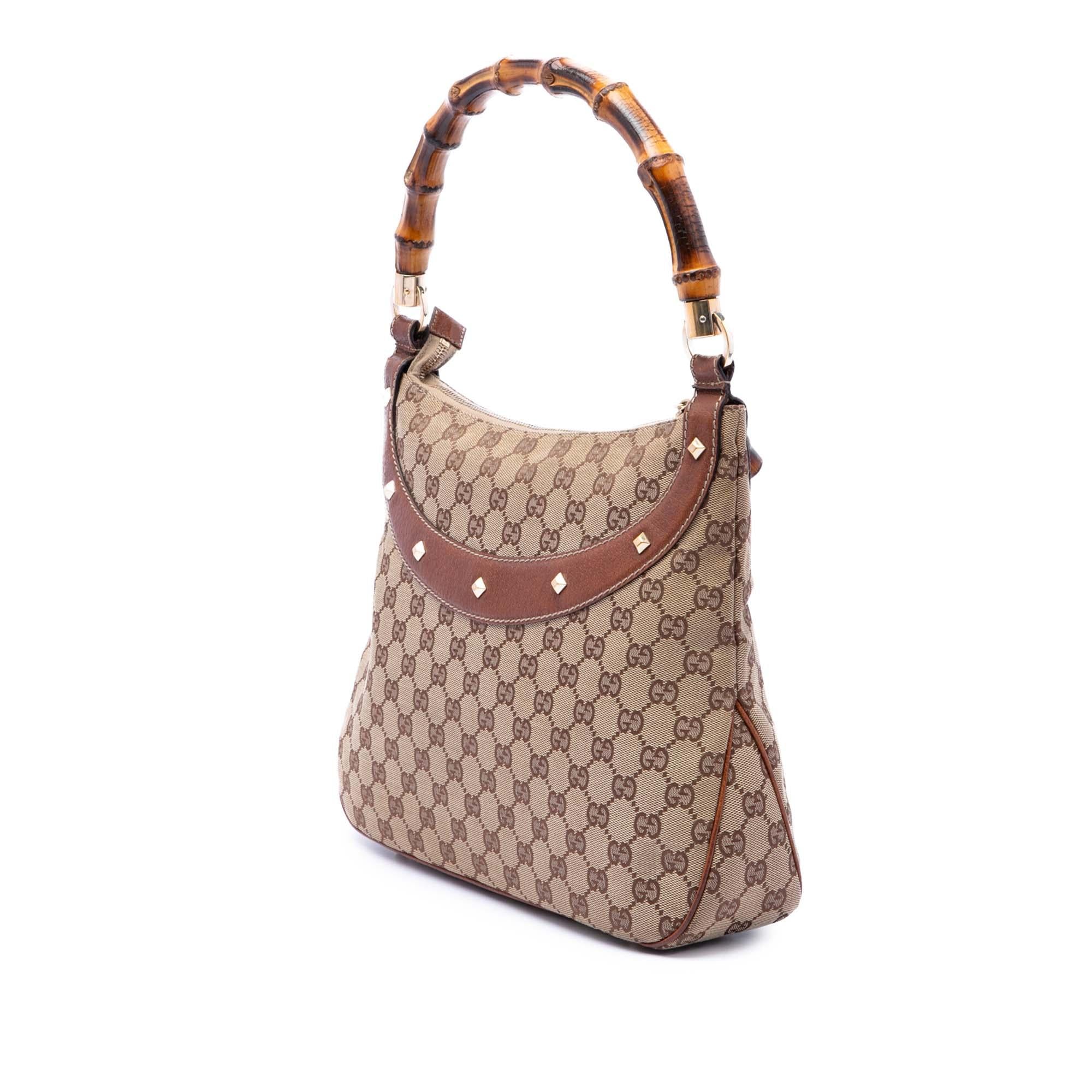 Gucci GG Canvas Bamboo Anita Handbag