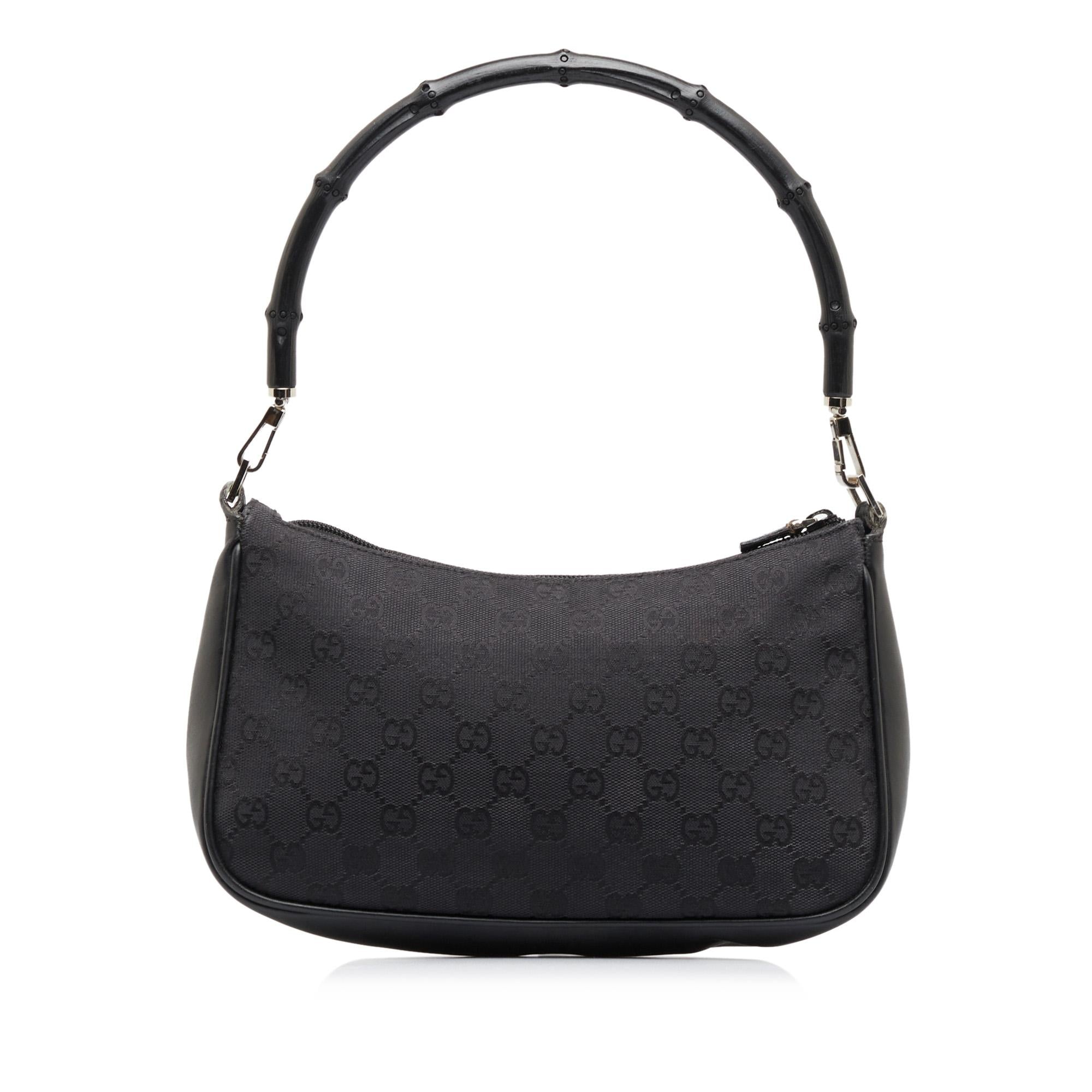 Gucci GG Canvas Bamboo Baguette (SHG-kSjf51)