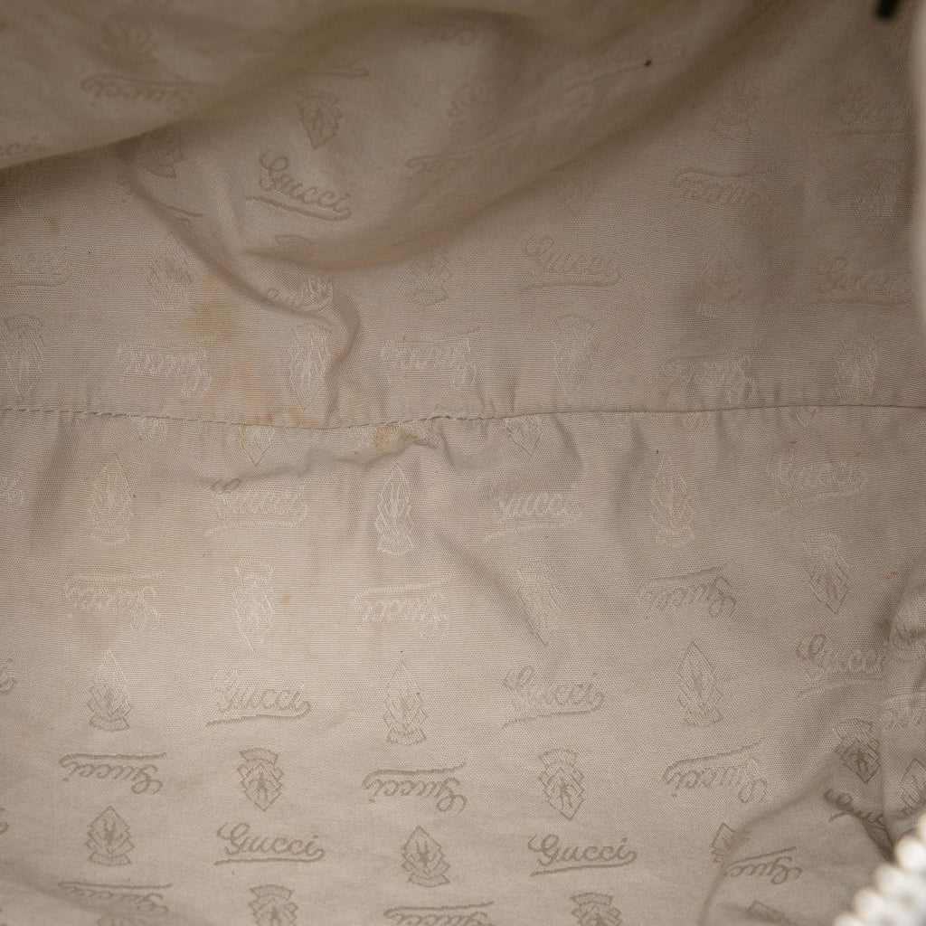 Gucci GG Canvas Bamboo Bar Hobo