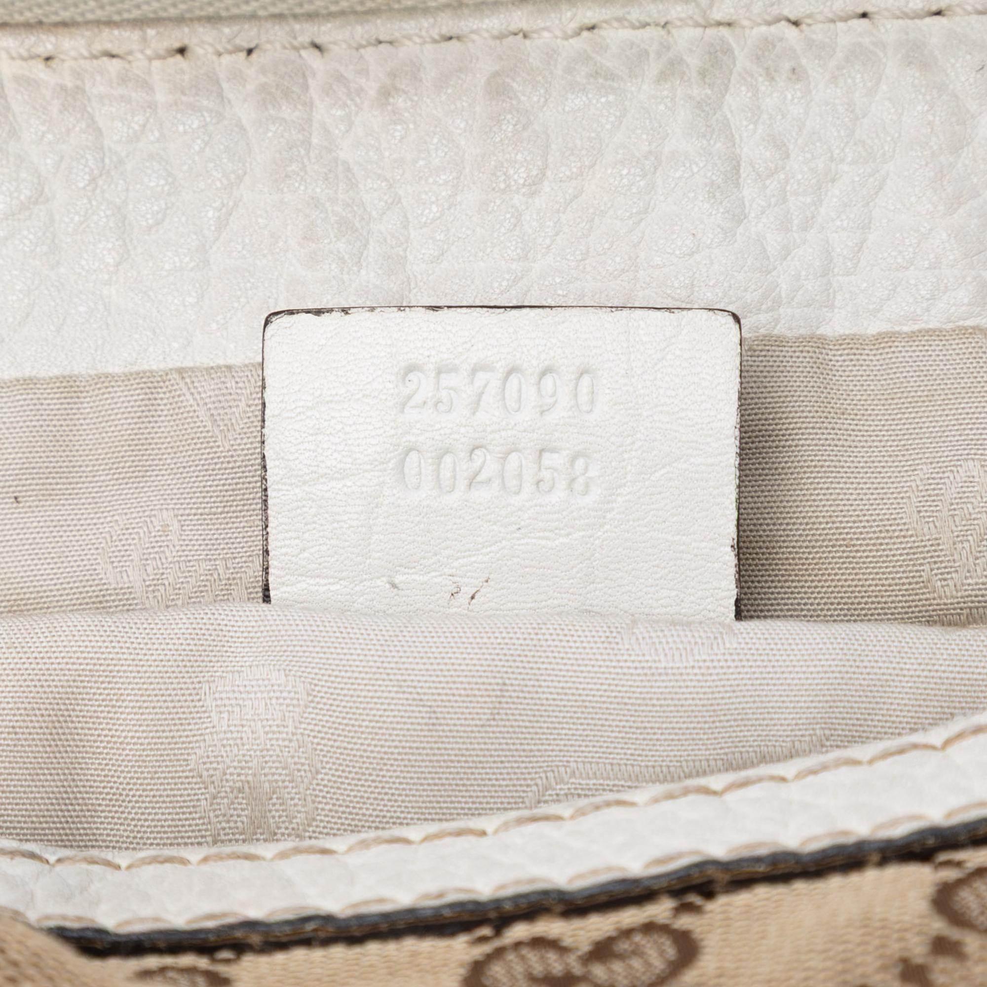 Gucci GG Canvas Bamboo Bar Hobo