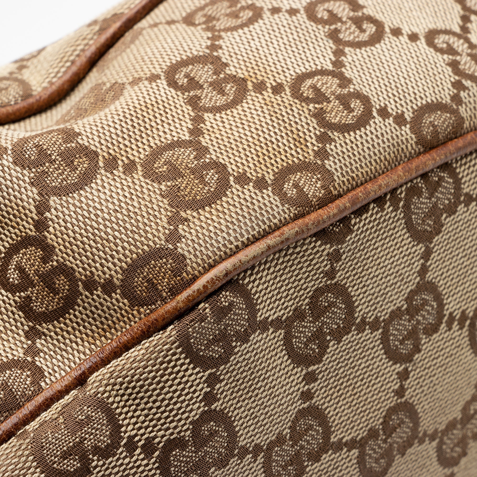 Gucci GG Canvas Bamboo Half Moon Medium Hobo (SHF-23738)
