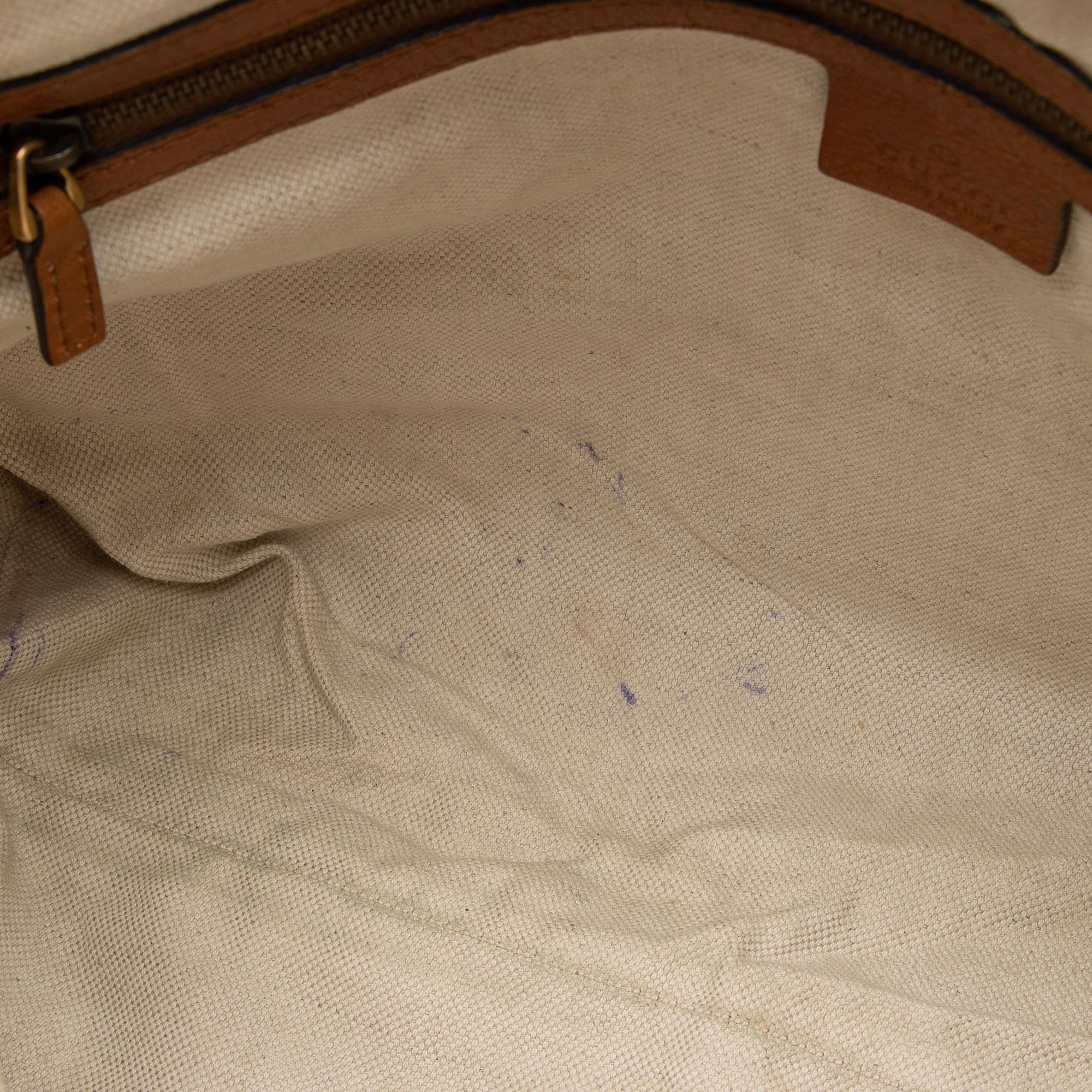 Gucci GG Canvas Bamboo Laidback Crafty Dome Satchel (SHF-galLHz)
