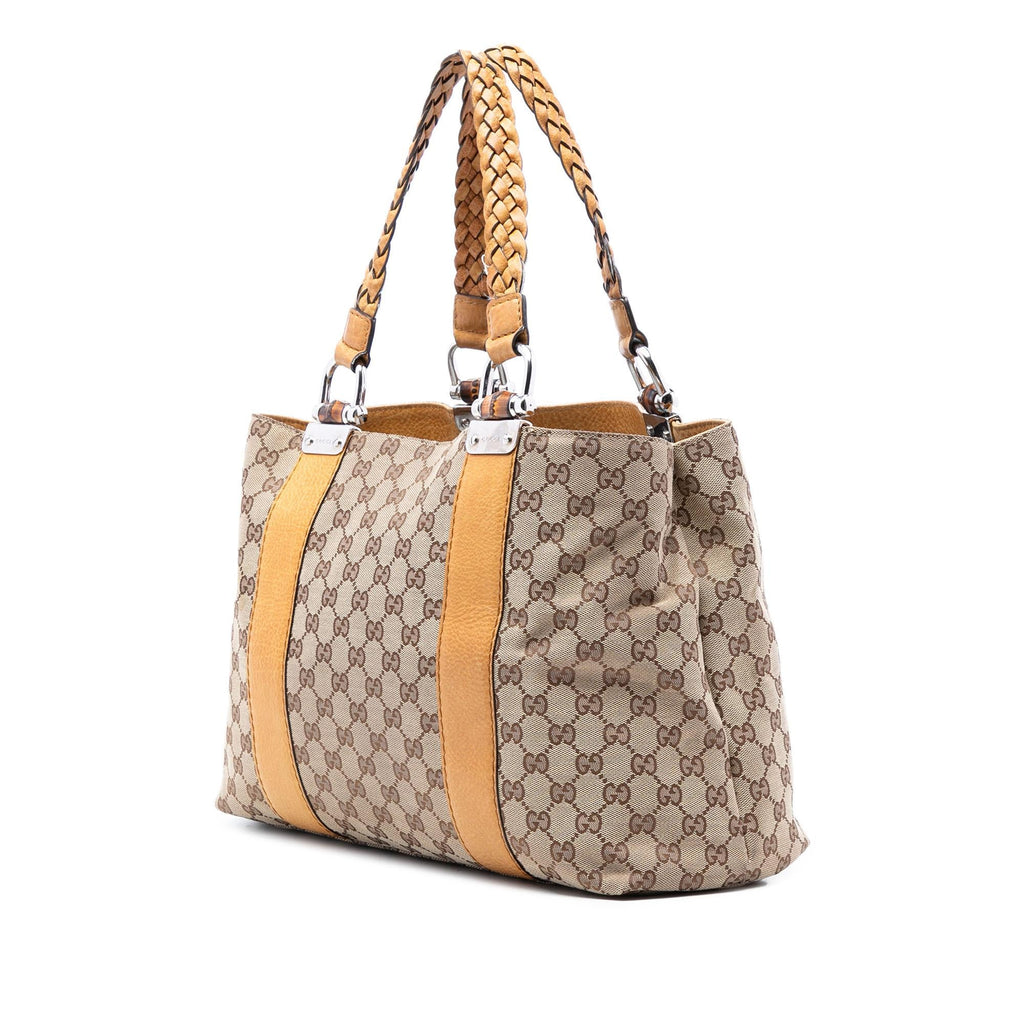 Gucci GG Canvas Bamboo Libeccio Tote