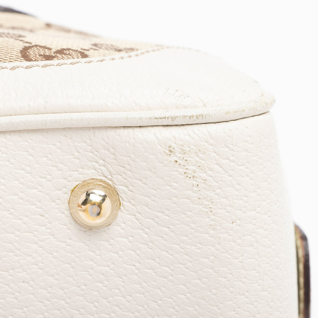 Gucci GG Canvas Bamboo Mini Satchel (SHF-yKtYU5)