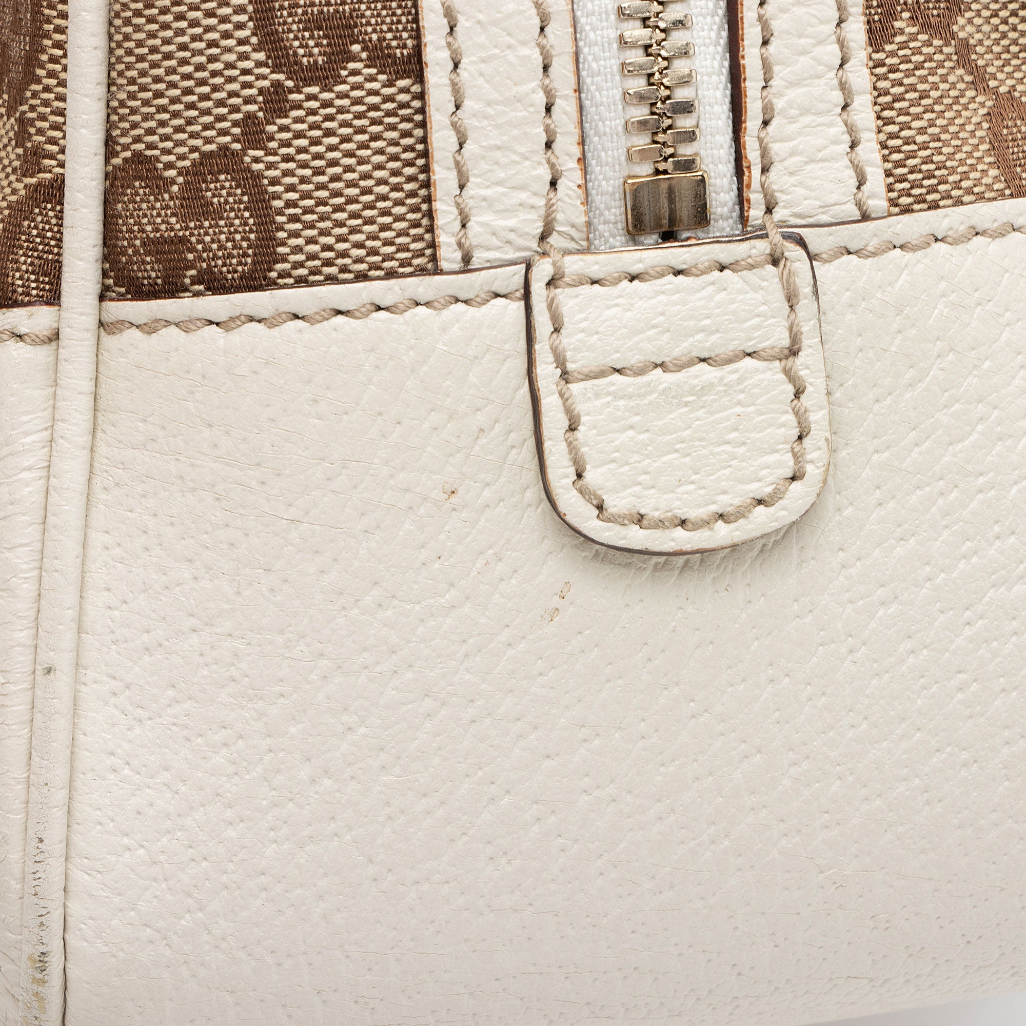 Gucci GG Canvas Bamboo Mini Satchel (SHF-yKtYU5)