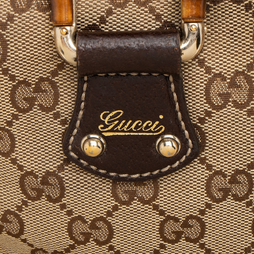 Gucci GG Canvas Bamboo Mini Satchel
