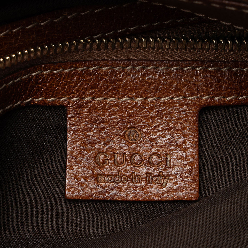 Gucci GG Canvas Bamboo Ring Large Hobo