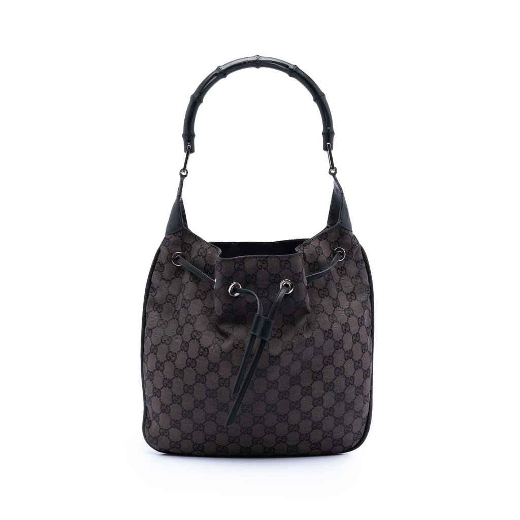 Gucci GG Canvas Bamboo Shoulder Bag
