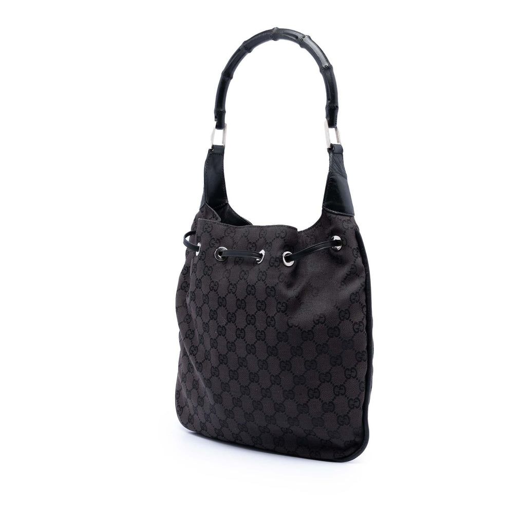 Gucci GG Canvas Bamboo Shoulder Bag
