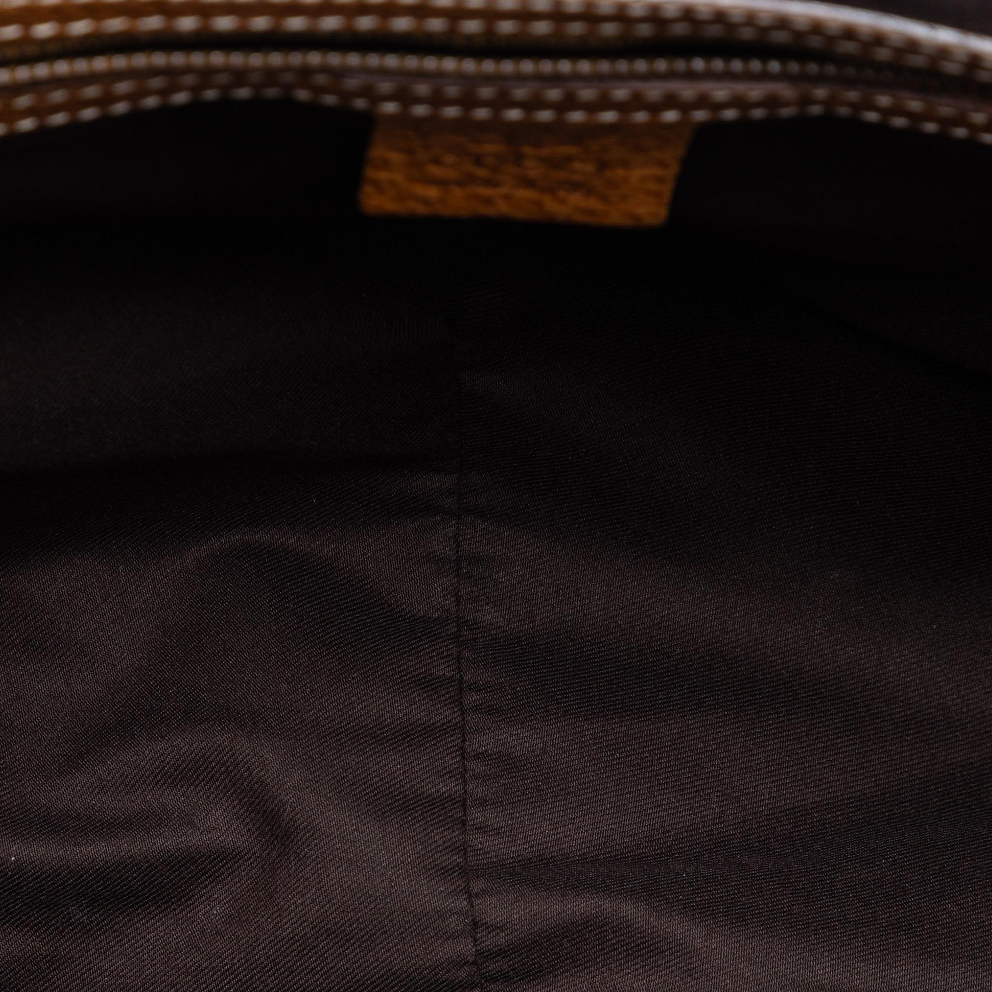 Gucci GG Canvas Bamboo Studded Hobo