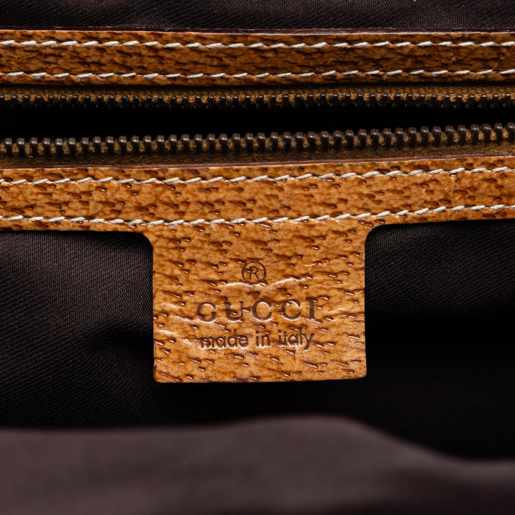 Gucci GG Canvas Bamboo Studded Hobo