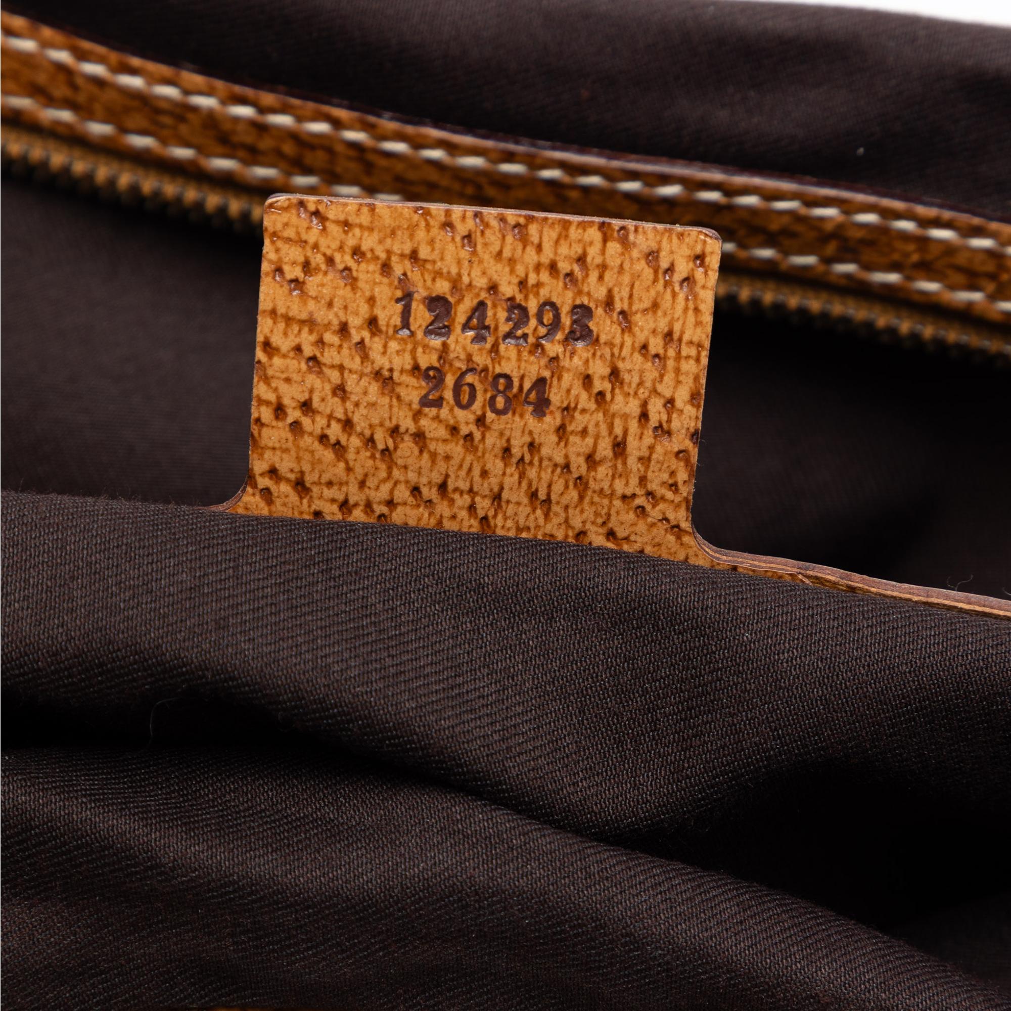 Gucci GG Canvas Bamboo Studded Hobo