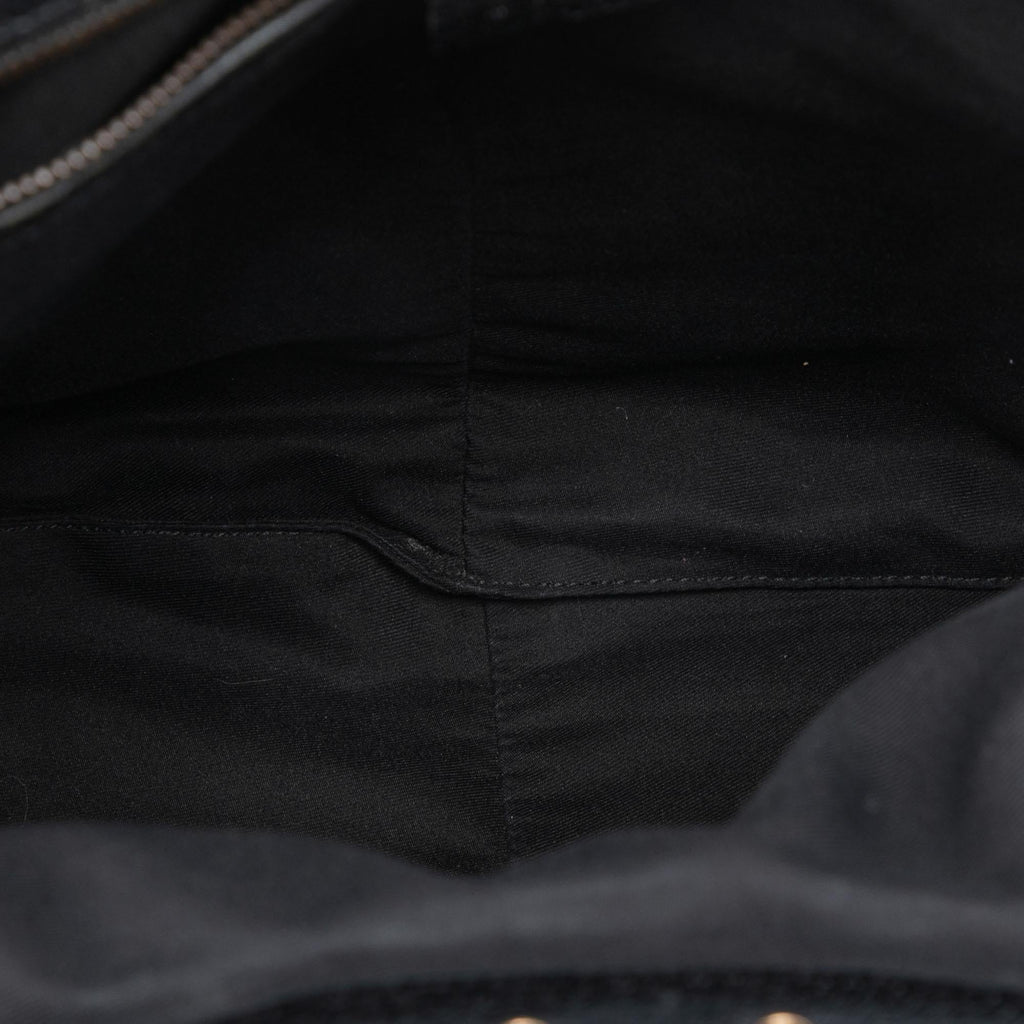 Gucci GG Canvas Bamboo Studded Hobo