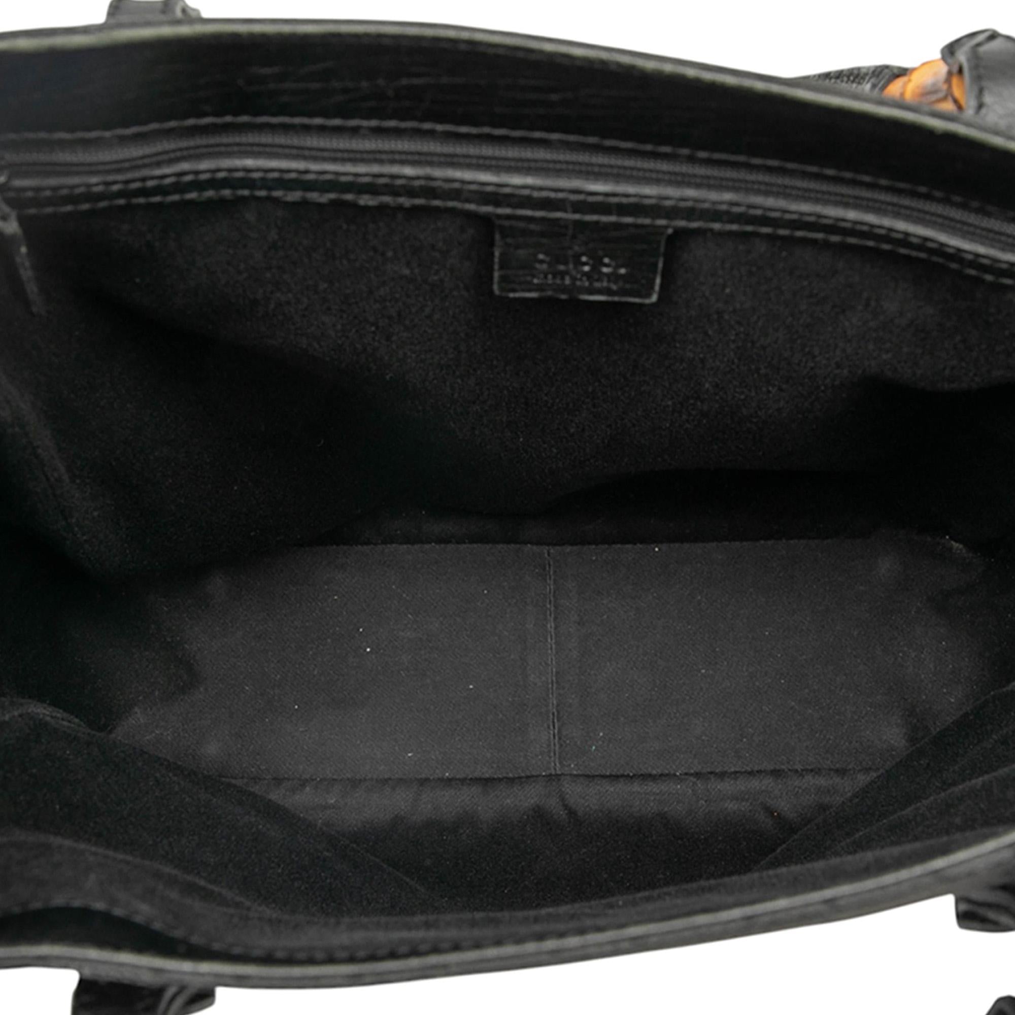 Gucci GG Canvas Bamboo Tote