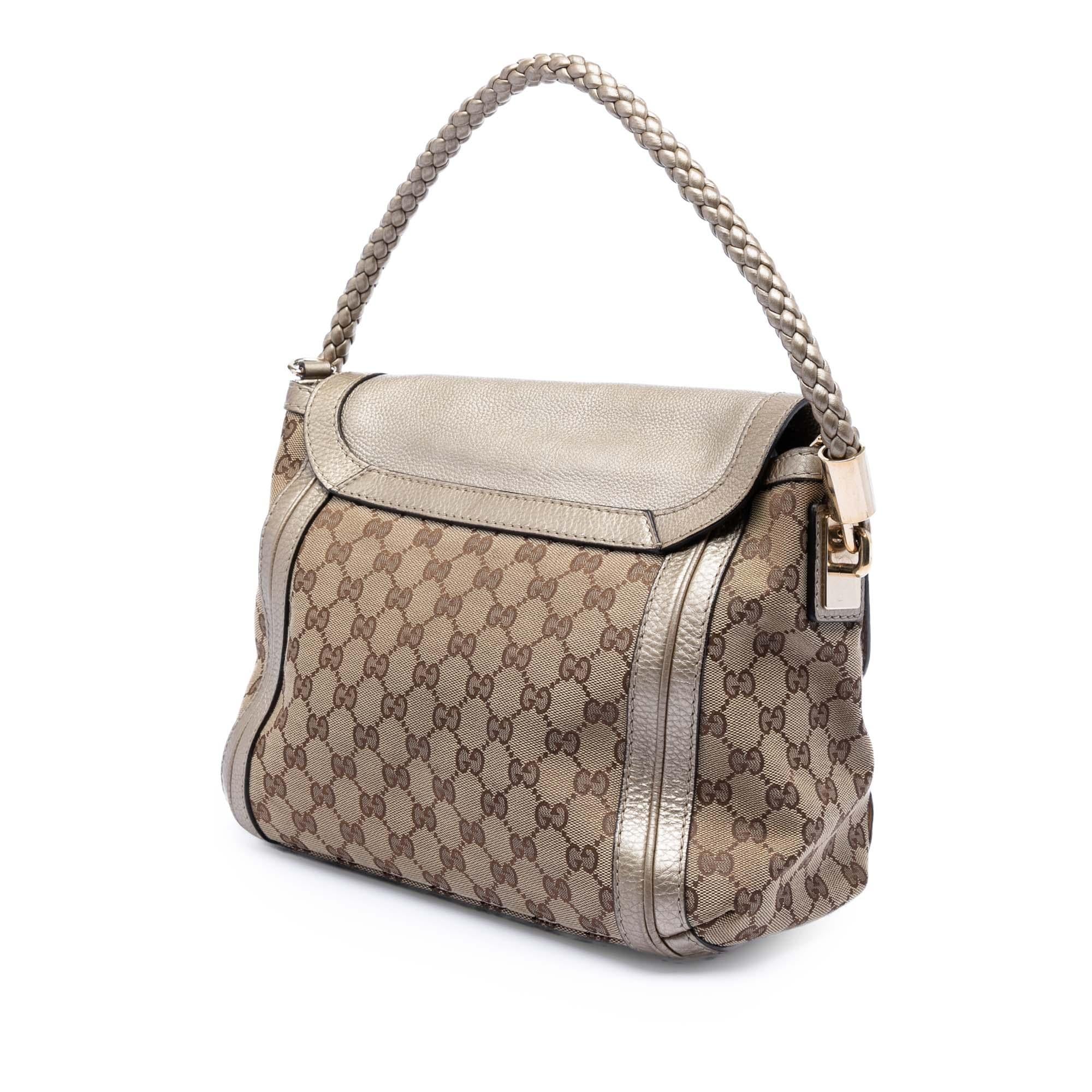 Gucci GG Canvas Bella Flap Satchel