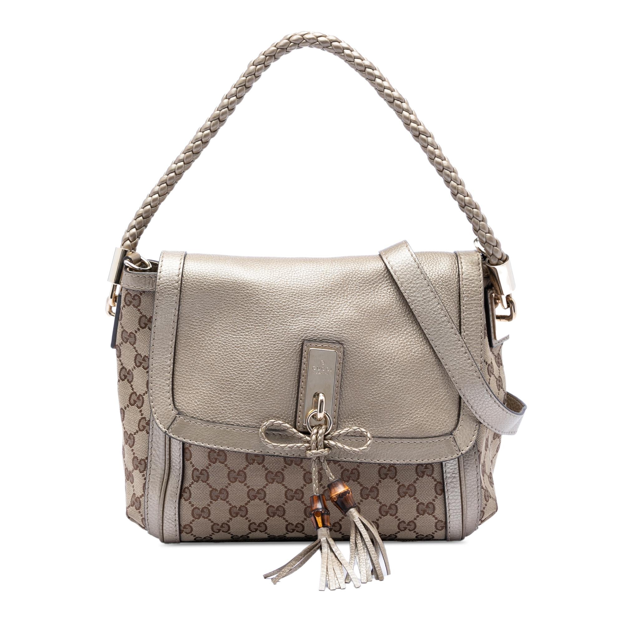 Gucci GG Canvas Bella Flap Satchel
