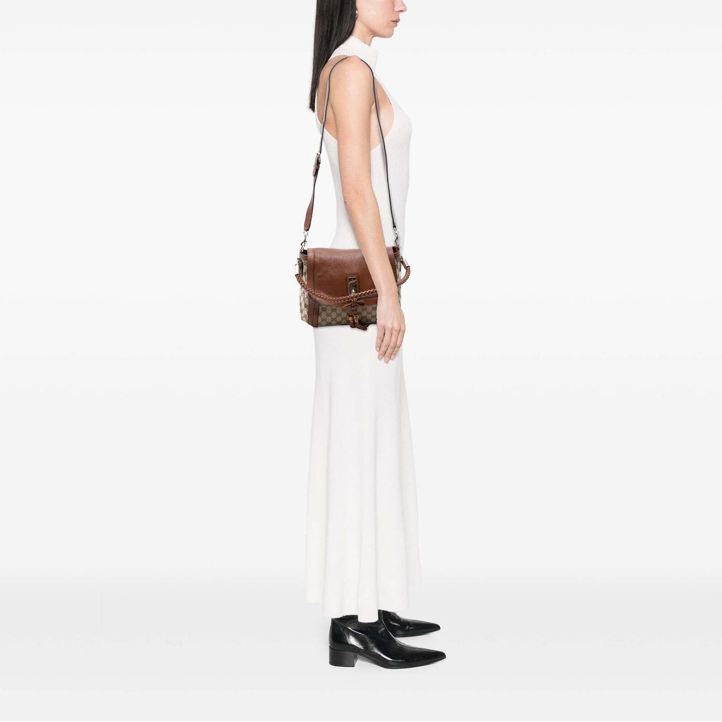 Gucci GG Canvas Bella Flap Satchel