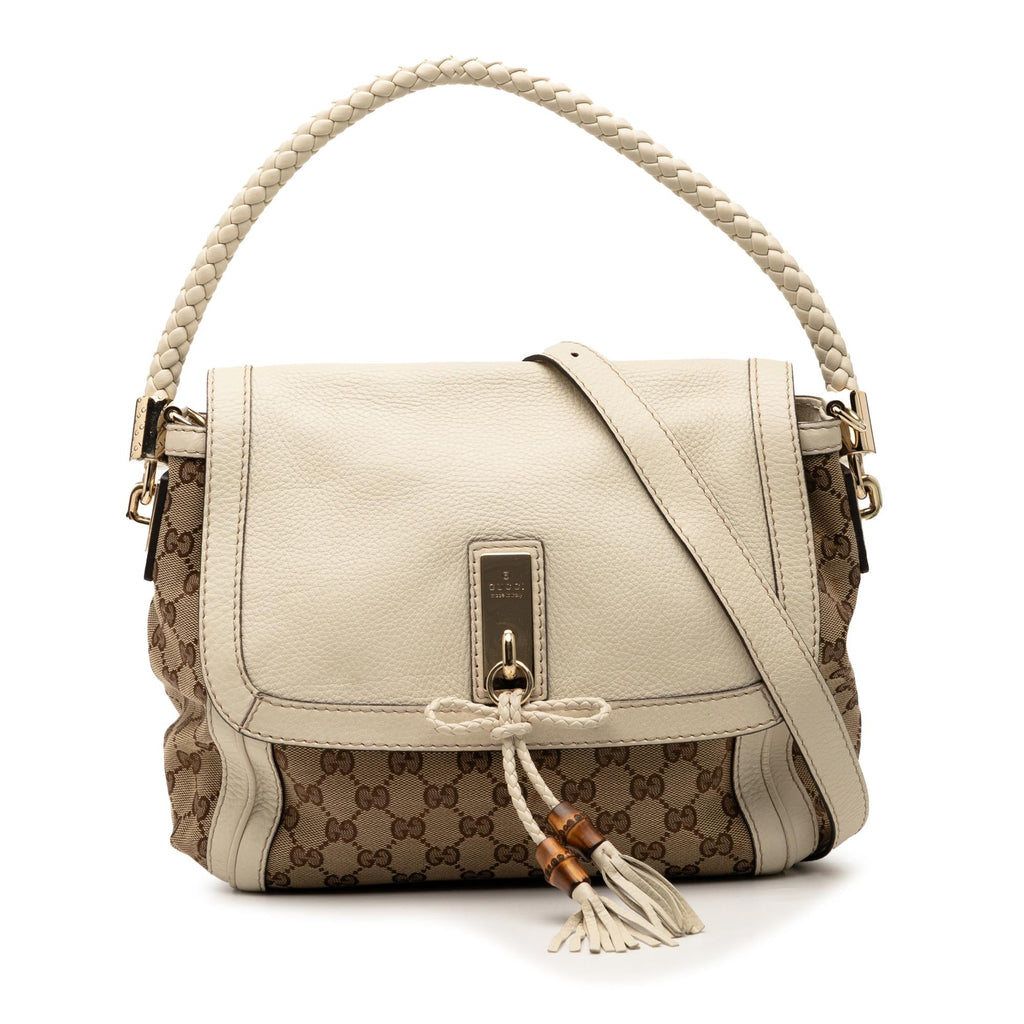 Gucci GG Canvas Bella Flap Satchel