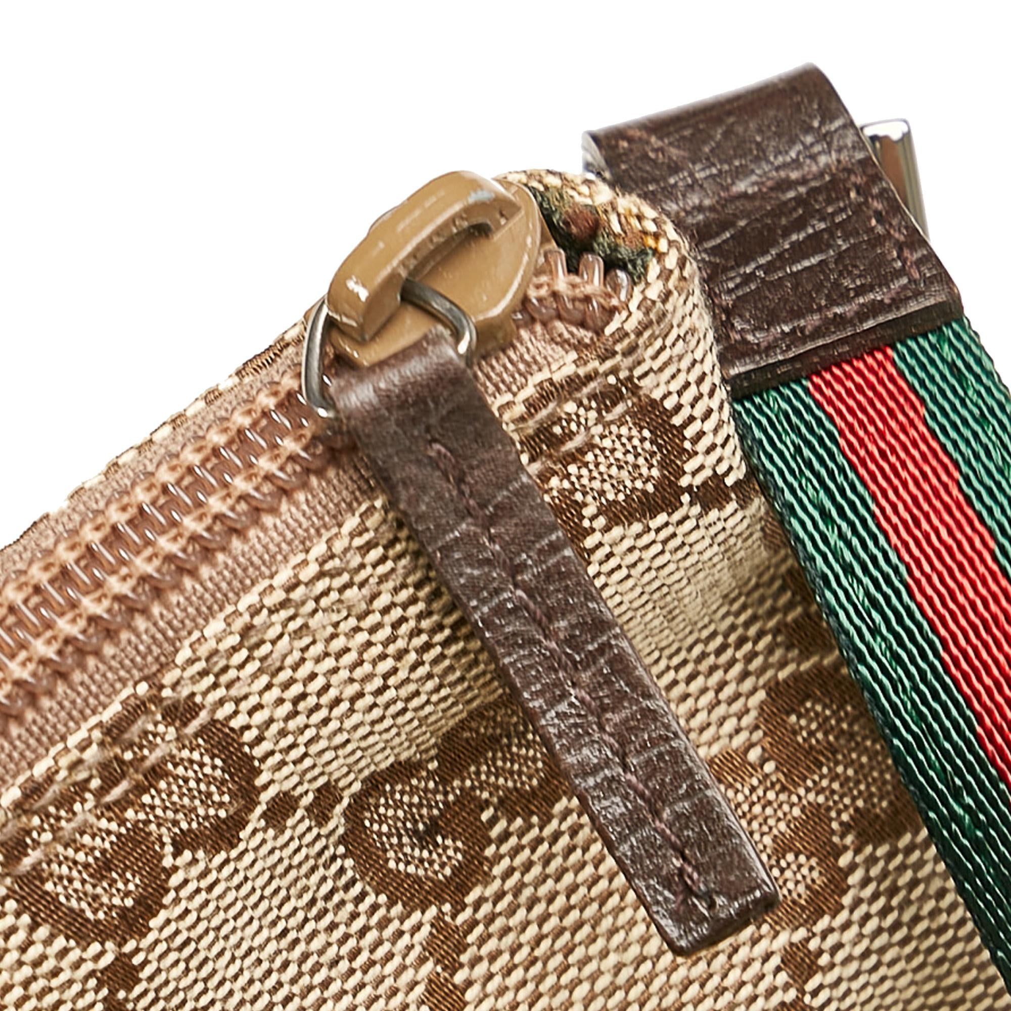Gucci GG Canvas Boat Baguette (SHG-26182)