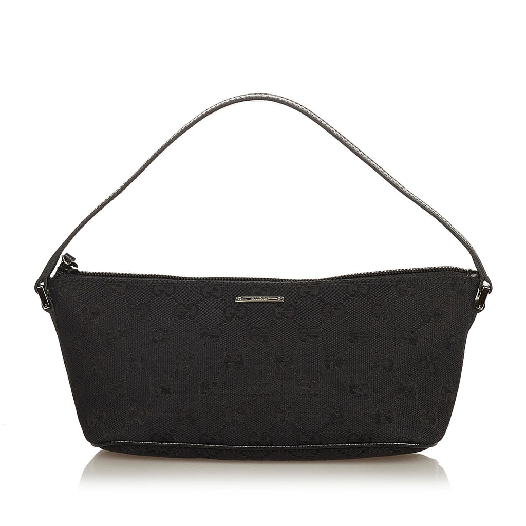 Gucci GG Canvas Boat Baguette (SHG-36577)